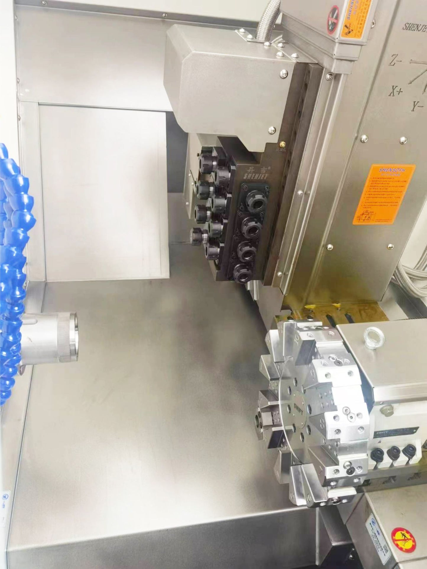 CNC Lathe Machine 4+4 power head Y axis Turning and Milling Machine